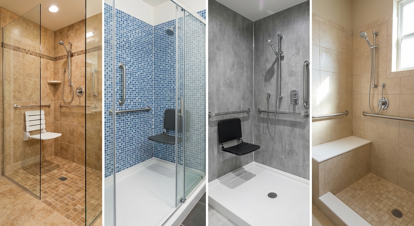 Réalisation douche senior dans le Rhône